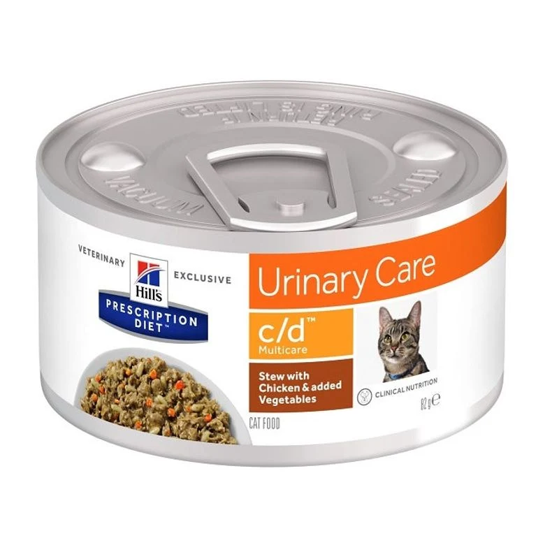 Hill's Prescription Diet c/d Multicare Spezzatino per Gatti al Pollo e Verdure 82g