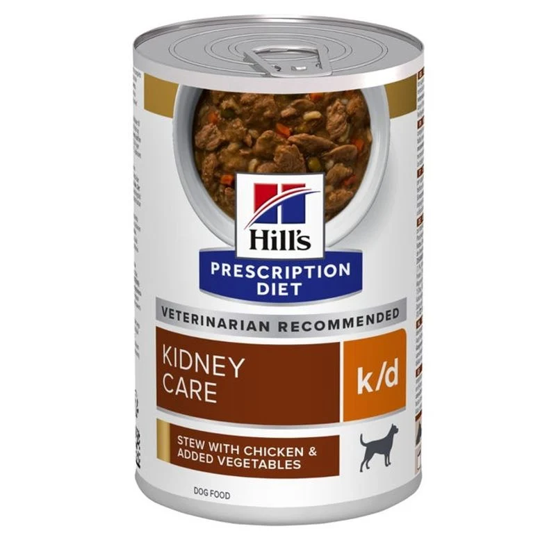 Hill's Prescription Diet K/D Renal Cane Pollo e Verdure Lattina 354g