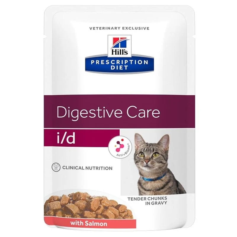 Hill's Prescription Diet I/D Digestive Care Gatto Salmone Bustina 85g