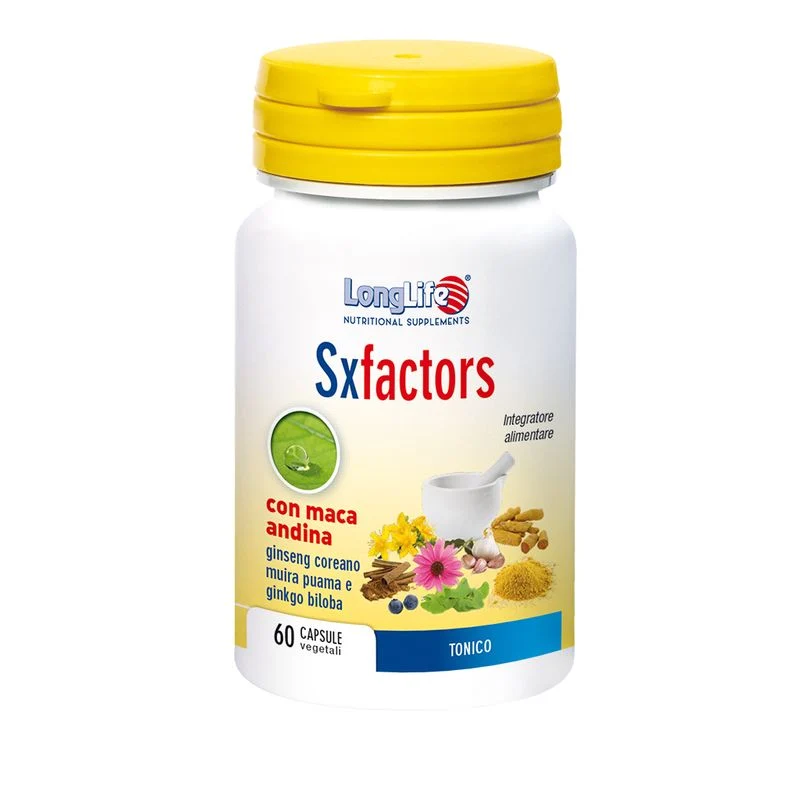LongLife Sxfactors 60 capsule integratore alimentare tonico ricostituente