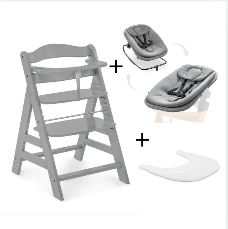 Seggiolone evolutivo Alpha Bundle NewBorn - Sedia + Sdraietta Bounce