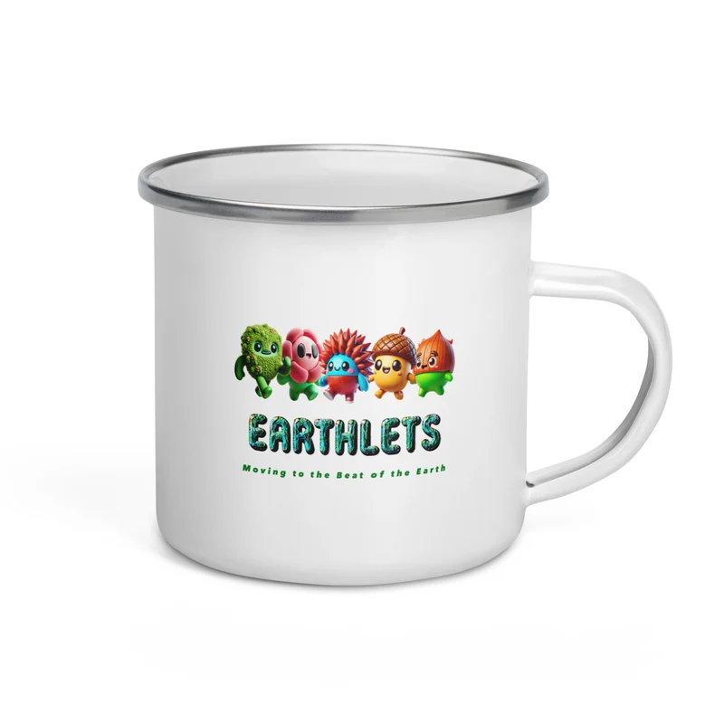 Earthlets Enamel Mug