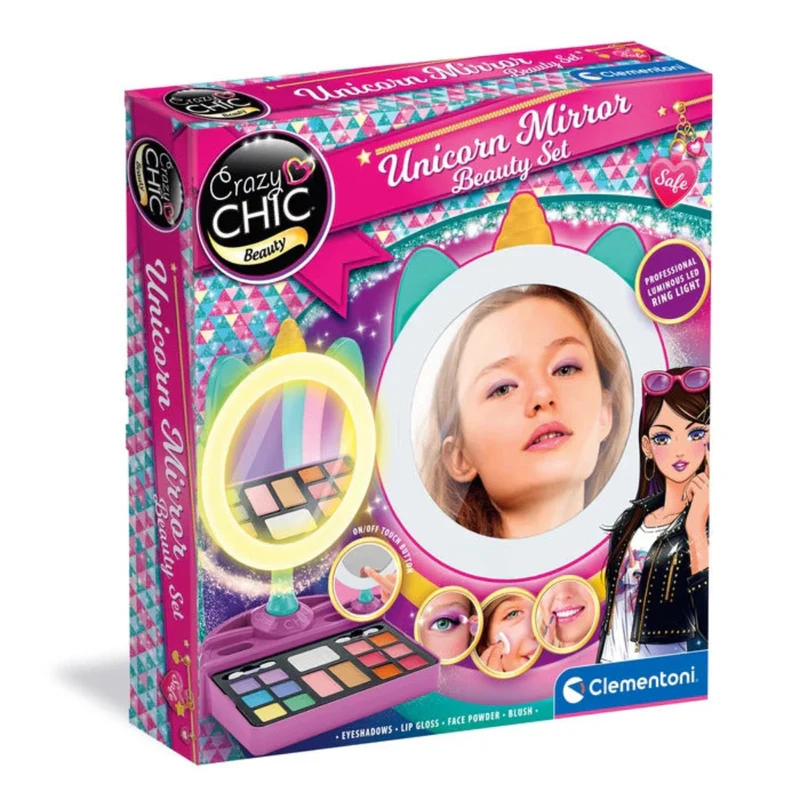 TROUSSE SET BELLEZZA UNICORN MIRROR BEAUTY SET 18855