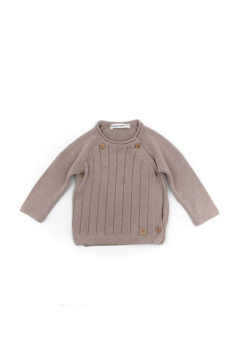 Maglia Incrociata Trattini Knitted Bamboom