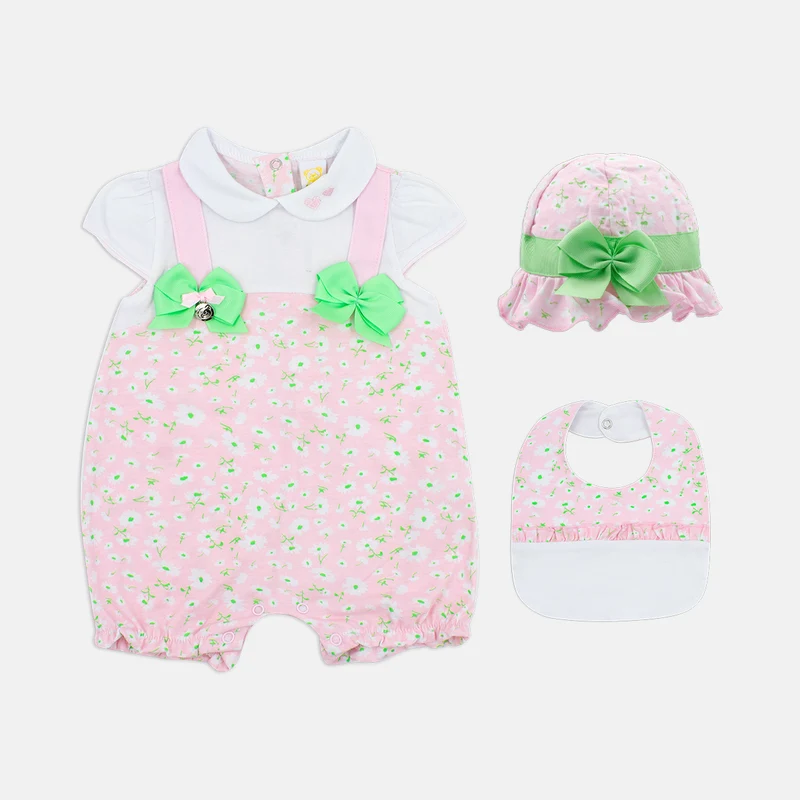 Coordinato Giardino in Fiore con Cappello, Luglio