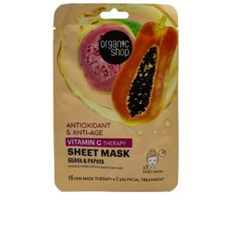 Maschera Viso Antiossidante in Tessuto alla Vitamina C
