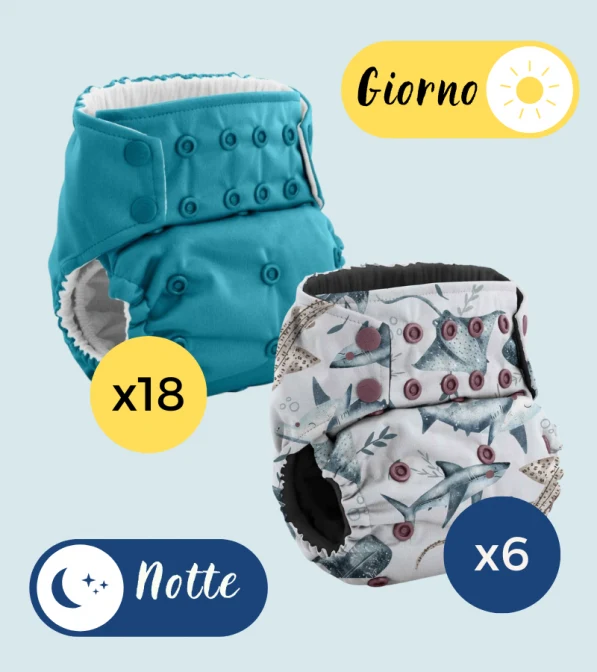 Kit 24 Pannolini Lavabili pocket Rumparooz