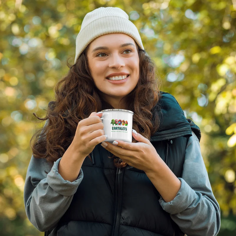 Earthlets Enamel Mug - Durable Camping & Travel Cup