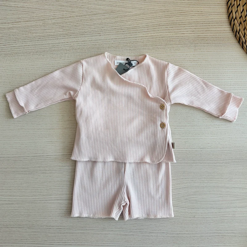 Completino in cotone leggero rosa - Tg. 1 mese