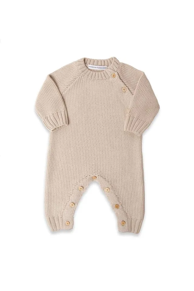 Tutina Tricot beige - Tg. 3 mesi