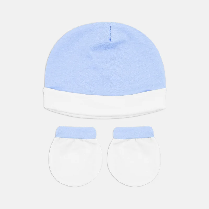 Cappellino + Muffole Azzurro, Luglio