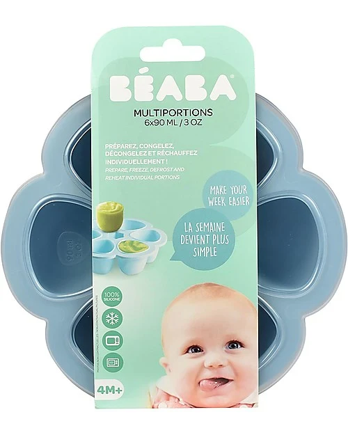 Contenitore Multiporzione in silicone- 6x90ml, Béaba