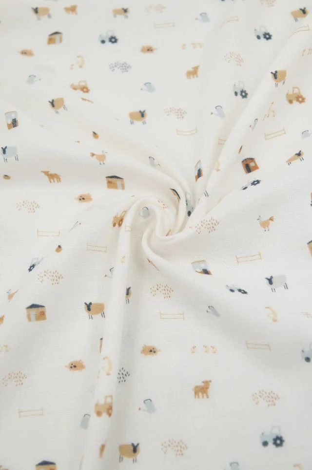 Mussola singola multi-uso XL 120x120, diverse fantasie, Bamboom