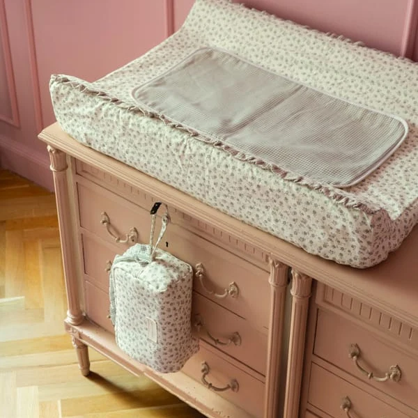 Fasciatoio Little Bloom Fiori Grigio 50 x 70 cm