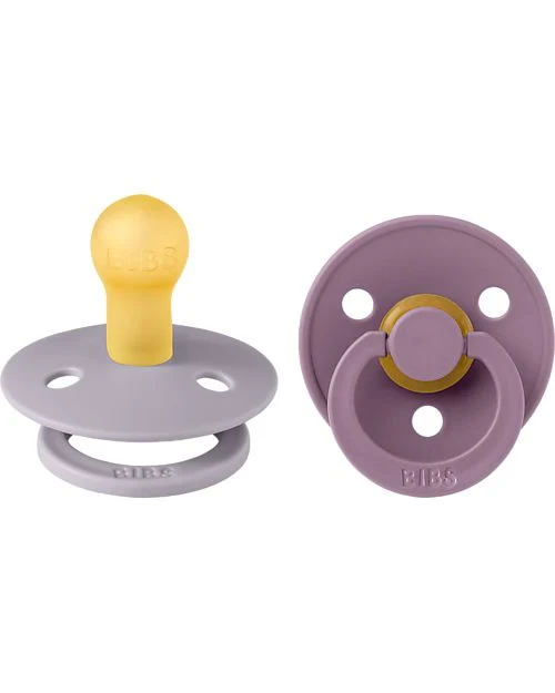 Set di due ciucci Bibs colour Fossil grey-Mauve