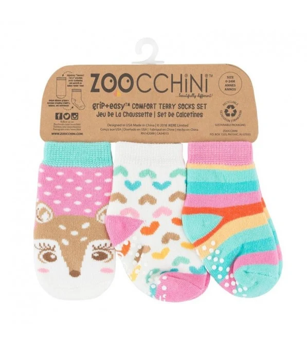 Calzini antiscivolo Zoocchini (3 pz.)