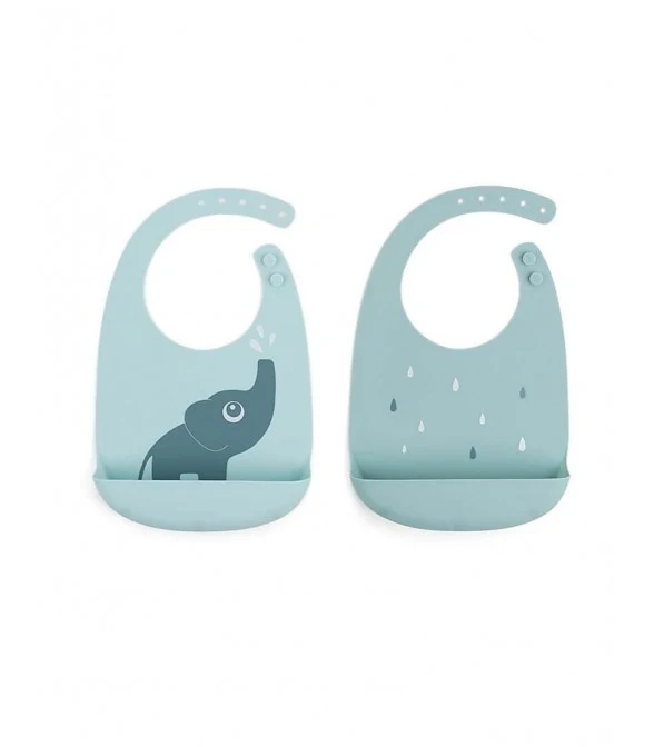 Bavaglini in silicone alimentare - 2 pz.
