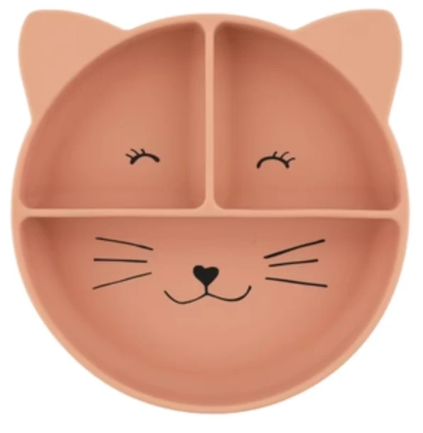 Piatto in silicone con divisori - Mr Cat