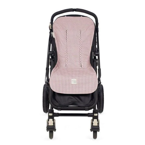 Materassino per passeggino rosa Vichy
