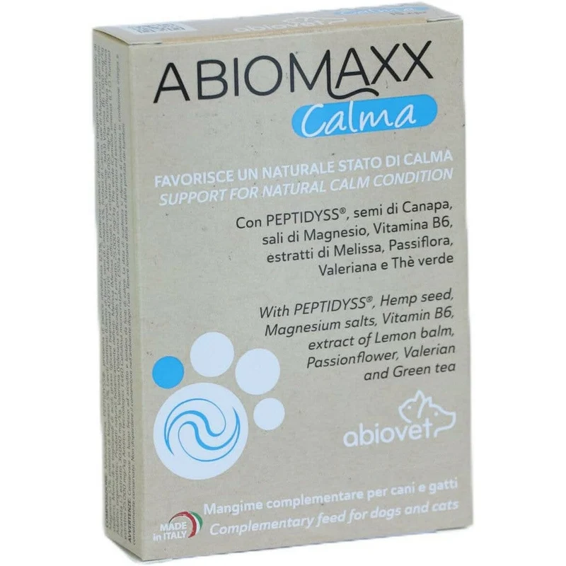 Abiomaxx Calma Mangime Complementare Cani/Gatti 15 Compresse