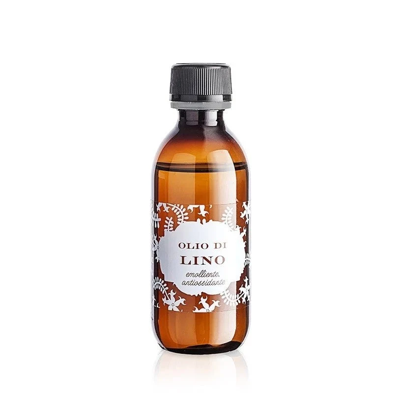 Officina Naturae – Olio di Lino Nutriente per Capelli Danneggiati e Pelle Acneica