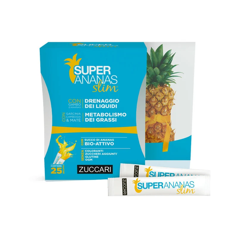 Zuccari Super Ananas Slim per il controllo del peso corporeo 25 bustine
