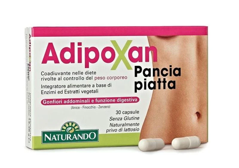 Adipoxan Pancia Piatta integratore alimentare per il controllo del peso corporeo 30 capsule