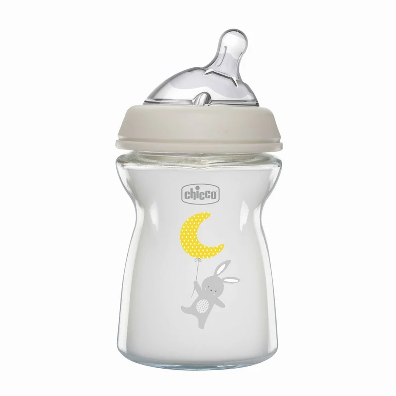Biberon Vetro 0M+ 250ML Flusso Lento, Chicco