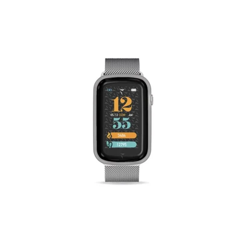 Techmade Smartwatch Steps Cinturino In Acciaio Maglia Milano Silver