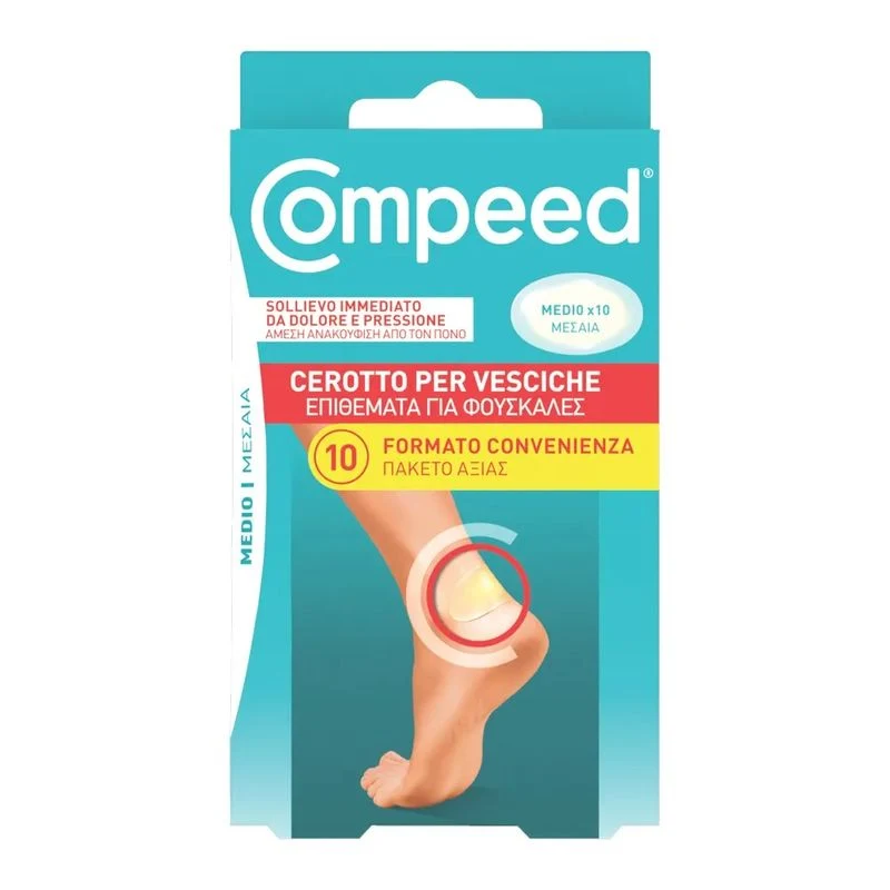 Compeed Cerotti Per Vesciche Medi 10 Pezzi Sollievo Immediato
