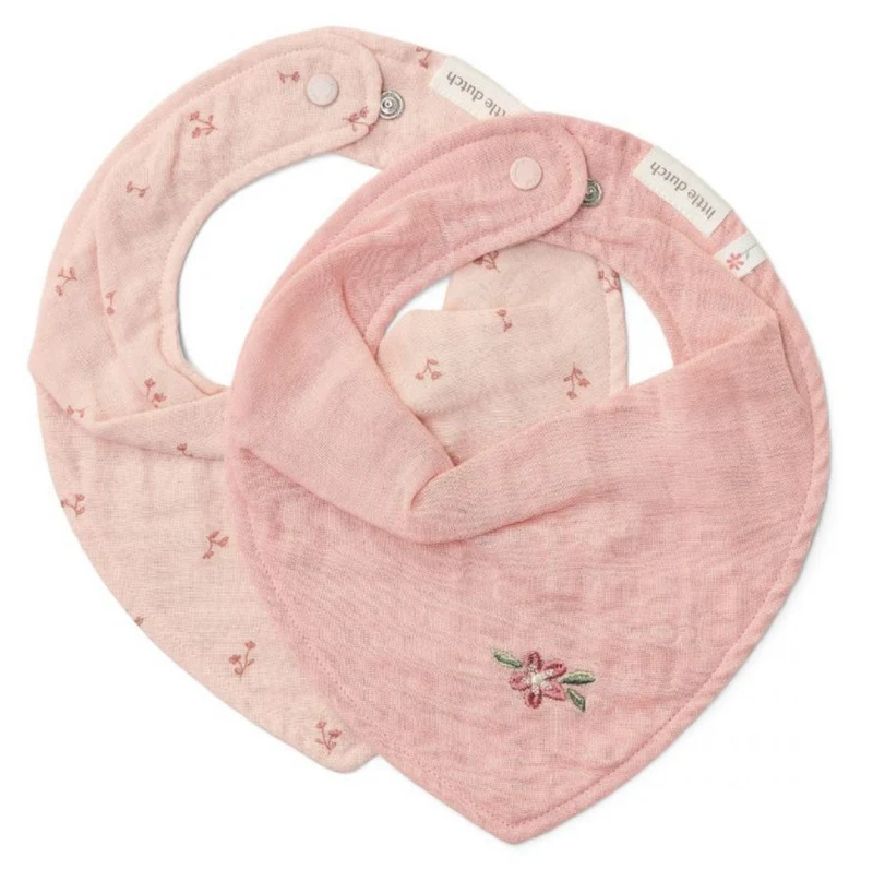 Set 2 bavaglini bandana rosa