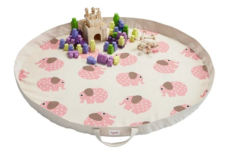Tappeto Gioco e Borsa 2-in-1 Elefante 3 Sprouts