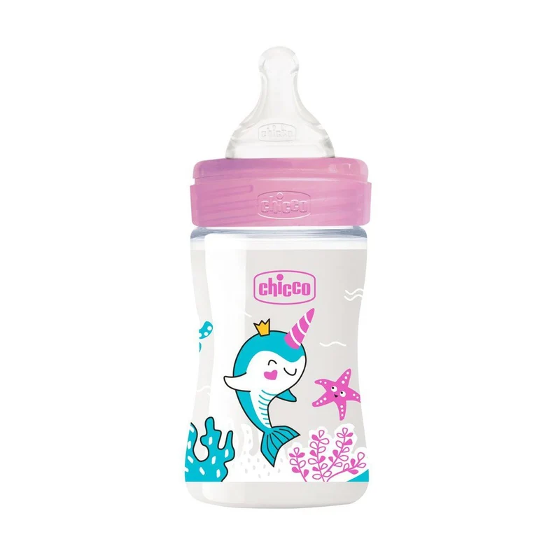 Biberon Benessere 150ml Flusso Lento in Plastica, Chicco