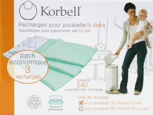 Ricariche per la spazzatura 15L Korbell