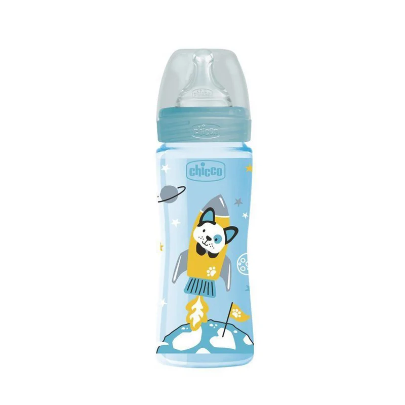 Biberon Benessere 330ml Flusso Rapido in Plastica, Chicco