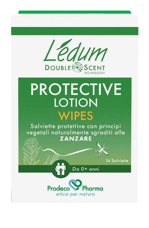Ledum ds Protective Lotion Wipes 14 Pezzi