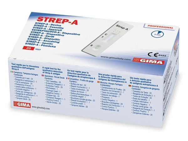 Test Strep a per la Rilevazione dello Streptococco 20 Pezzi