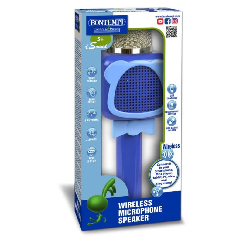 bontempi 412820 Microfono wireless con funzione Karaoke
