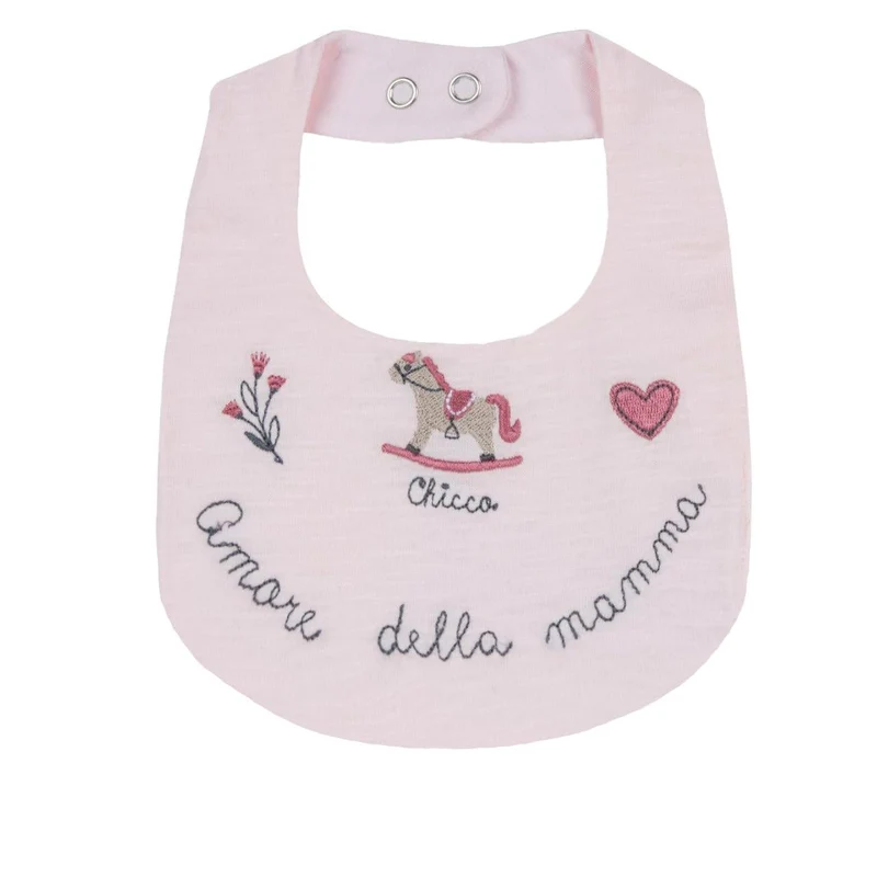 Bavetta Con Ricami Rosa, Chicco