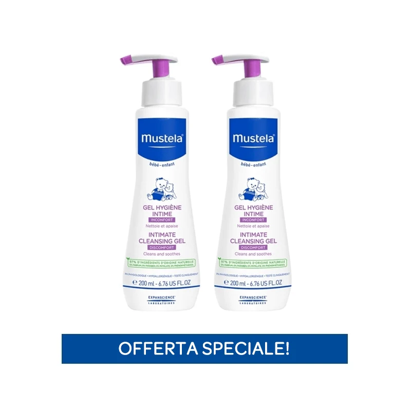Gel Detergente Intimo, Mustela, Confezione Da 2 Pezzi