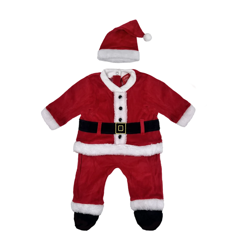 Completino Natalizio Babbo Natale Neonato