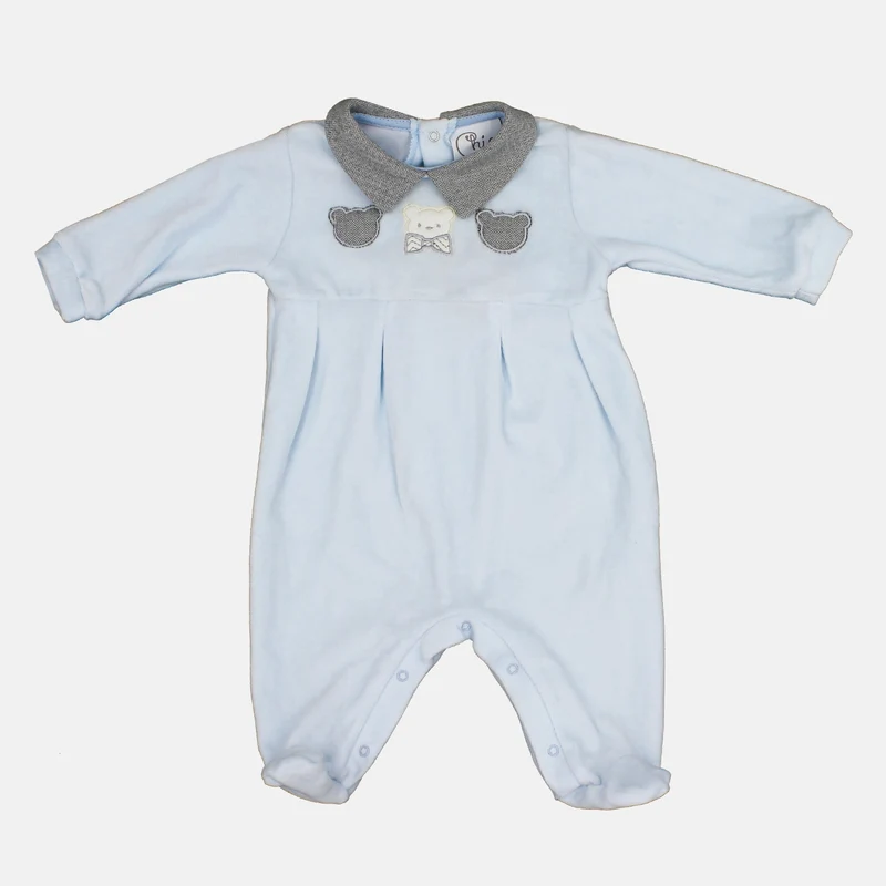 Tutina Neonato Ciniglia Cielo, Pastello