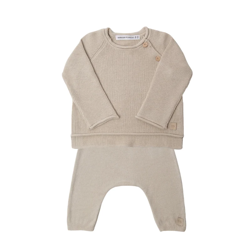 Completino in maglio Sand - tg. 3 mesi