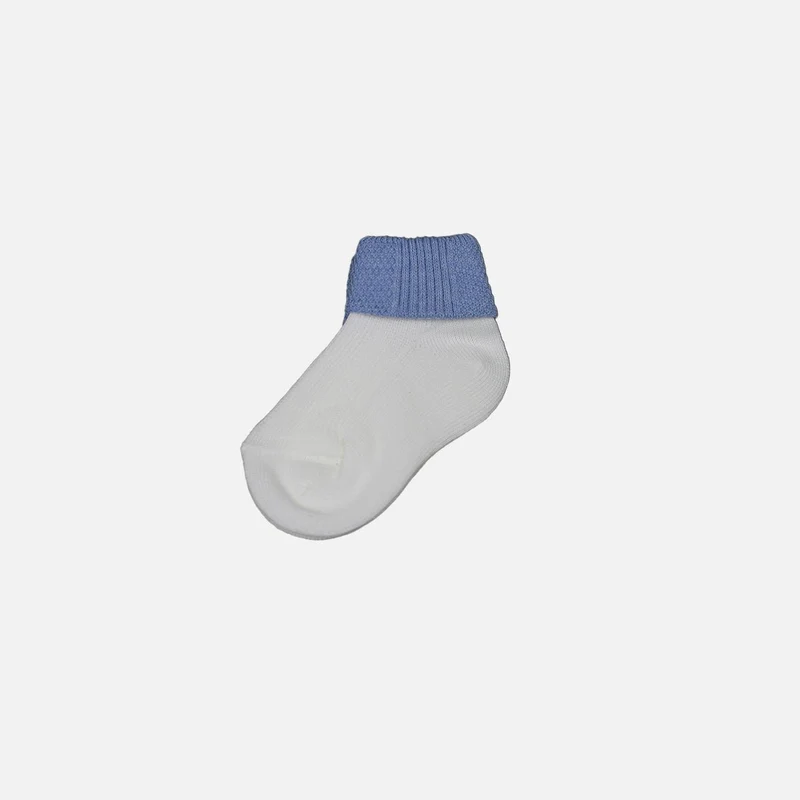 Calzini Neonato Bianco e Azzurro