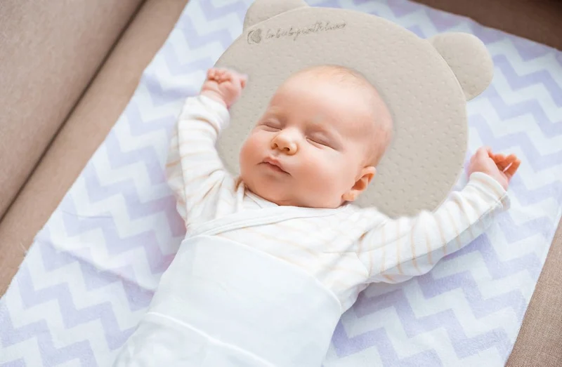 Cuscino Ergonomico Kikkaboo Orsetto Anti Testa Piatta