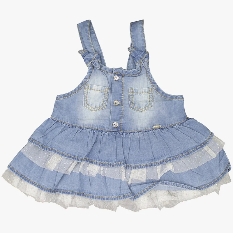 Vestito Salopette Mayoral In Cotone E Jeans