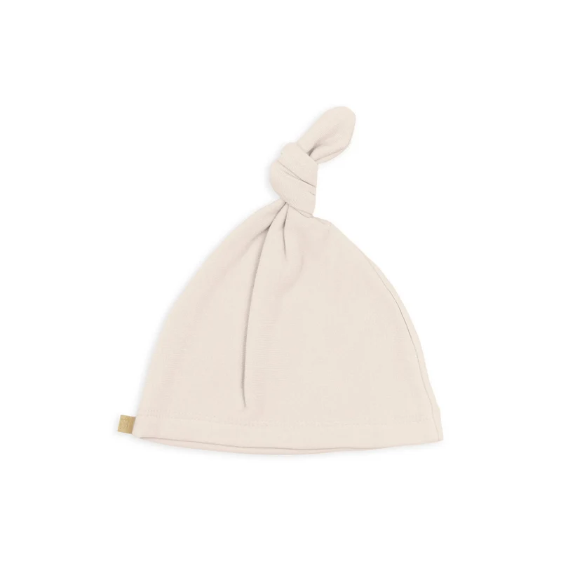 Cappellino nascita con nodo - warm white