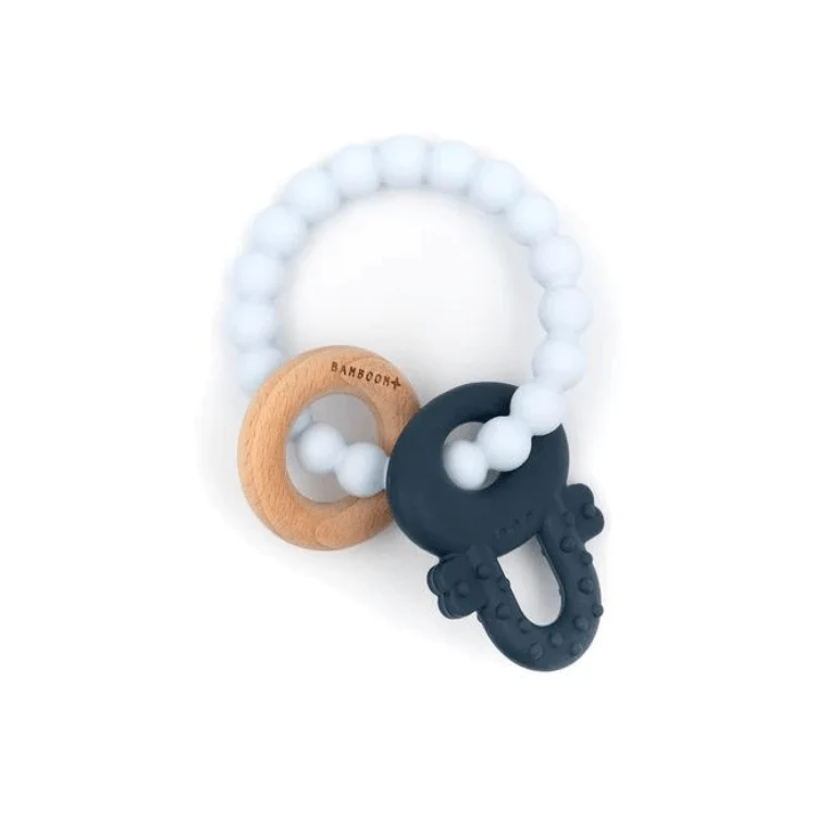 Massaggiagengive azzurro - silicone e legno