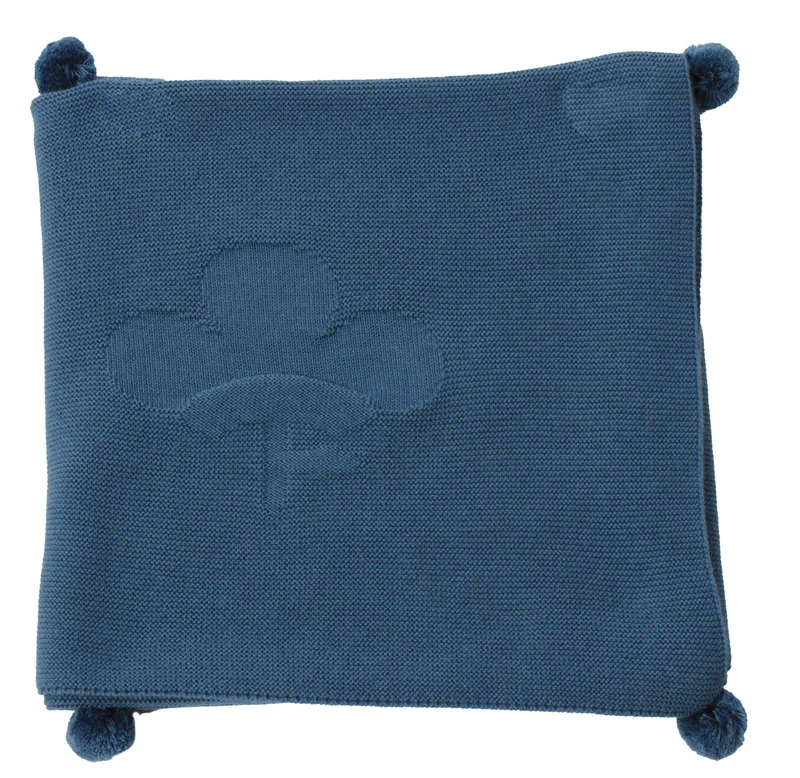 Coperta da culla in lana e cotone - Grigio