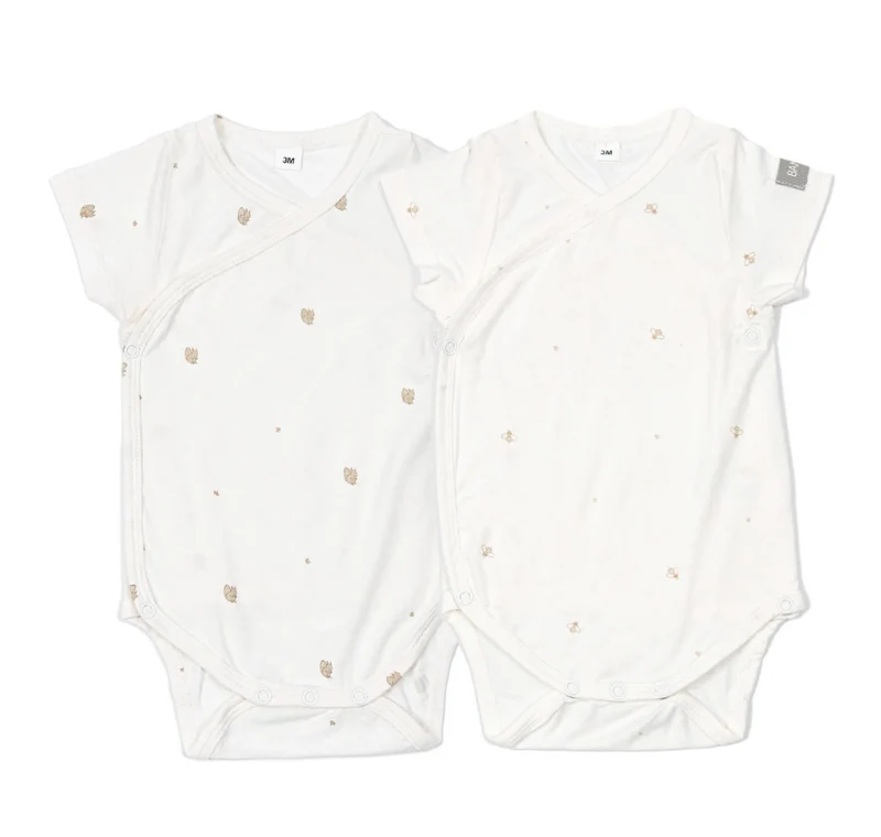Confezione body maniche corte - Dream birdies - tg. 1 mese
